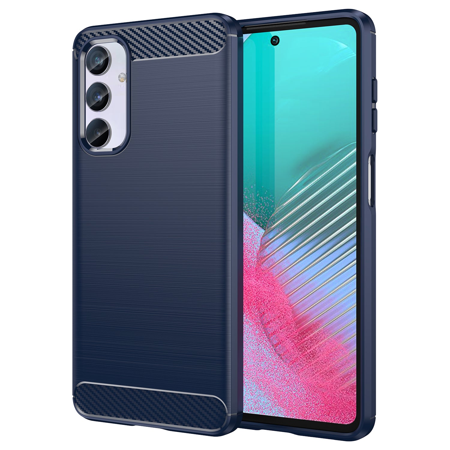 Brushed Shell for Samsung Galaxy M54 5G / F54 5G Carbon Fiber Texture Phone Case Phone TPU Cover Brushed Shell for Samsung Galaxy M54 5G / F54 5G Carbon Fiber Texture Phone Case Phone TPU Cover